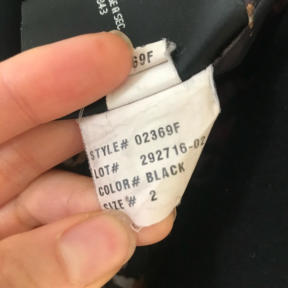 Via Spiga Wool blend & Faux Fur & Faux Leather Cuff Coat Sz 2 - Picture 10 of 16